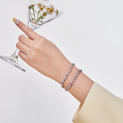 [CharmAmor]Dazzling Radiant Multi Cut Daily Bracelet