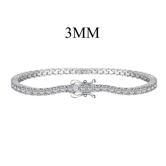 [CharmAmor]Dainty Charming Round Cut Tennis Bracelet