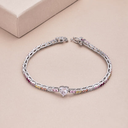 [CharmAmor]Delicate Romantic Heart Shape Lover Bracelet
