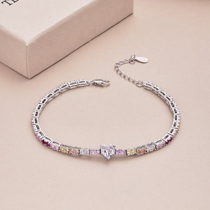 [CharmAmor]Delicate Romantic Heart Shape Lover Bracelet