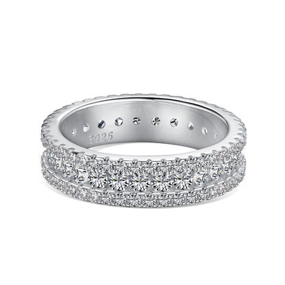 [CharmAmor]Delicate Colorful Round Cut Daily Ring