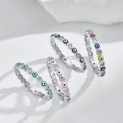 [CharmAmor]Sparkling Vibrant Round Shape Daily Ring