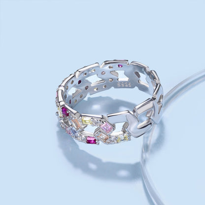 [CharmAmor]Sparkling Vibrant Emerald Cut Daily Ring