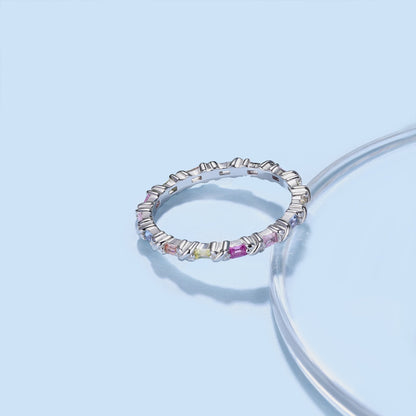 [CharmAmor]Charming Colorful Round Cut Daily Ring