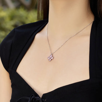 [CharmAmor]Four-Leaf Clover And Eight-Pointed Star Necklace