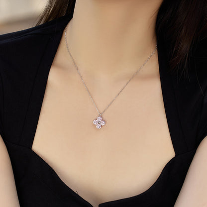 [CharmAmor]Four-Leaf Clover And Eight-Pointed Star Necklace