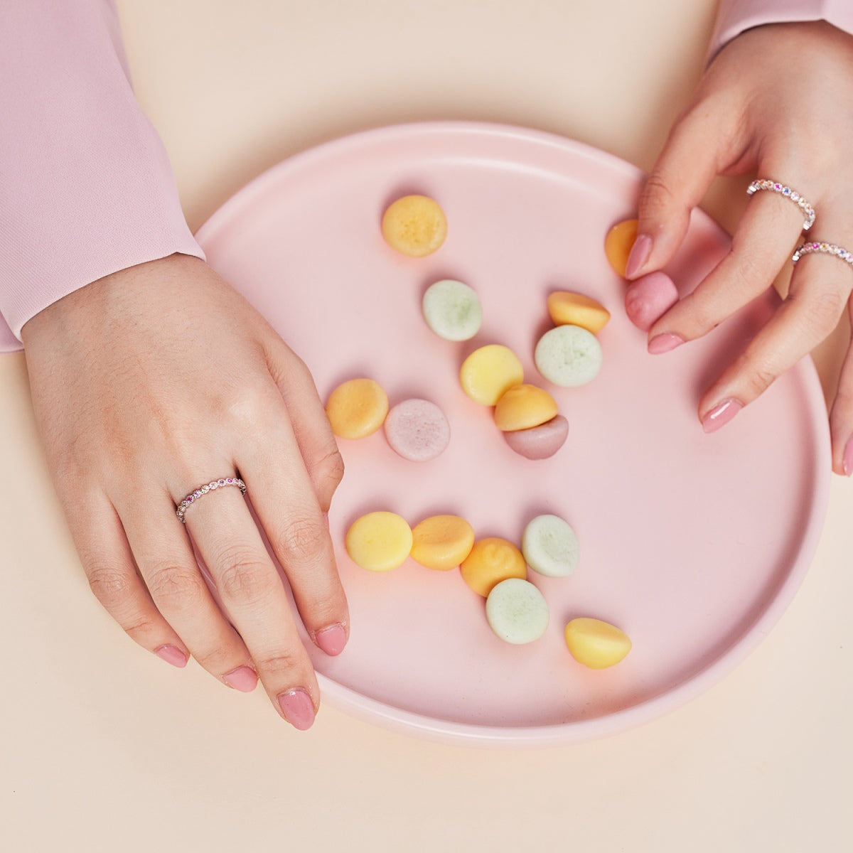 [CharmAmor]Exquisite Colorful Round Cut Party Ring