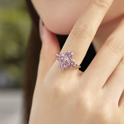 [CharmAmor]Four-Leaf Clover Eight-Pointed Star Ring