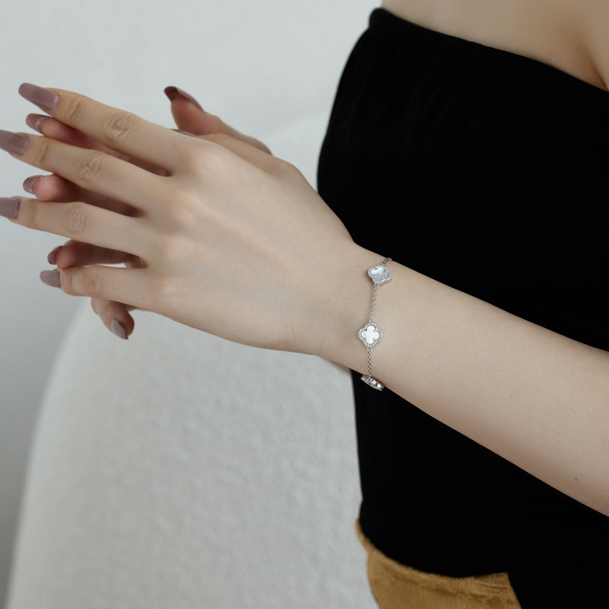 [CharmAmor]Four-Leaf Clover Exquisite Bracelet