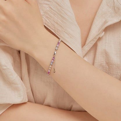 [CharmAmor]Delicate Colorful Emerald Cut Party Bracelet