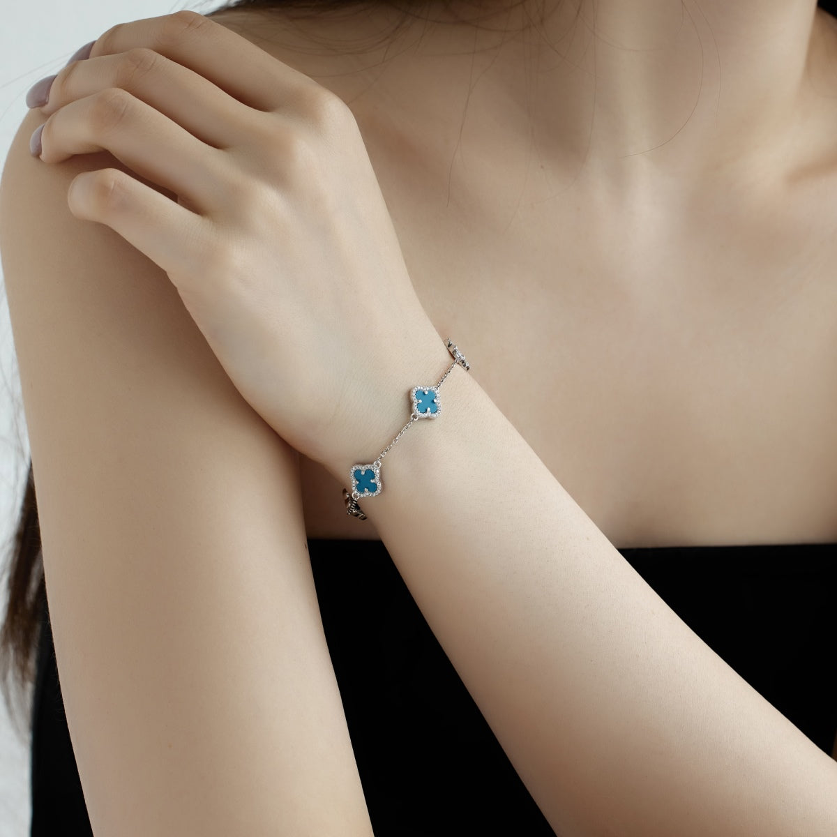 [CharmAmor]Four-Leaf Clover Exquisite Bracelet
