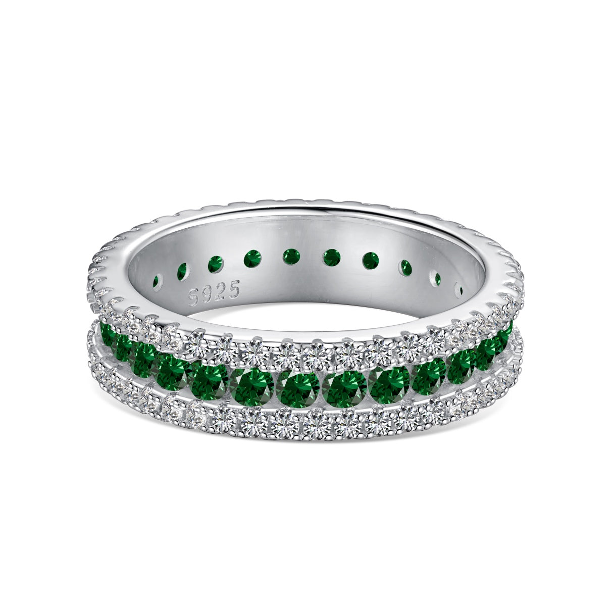 [CharmAmor]Delicate Colorful Round Cut Daily Ring