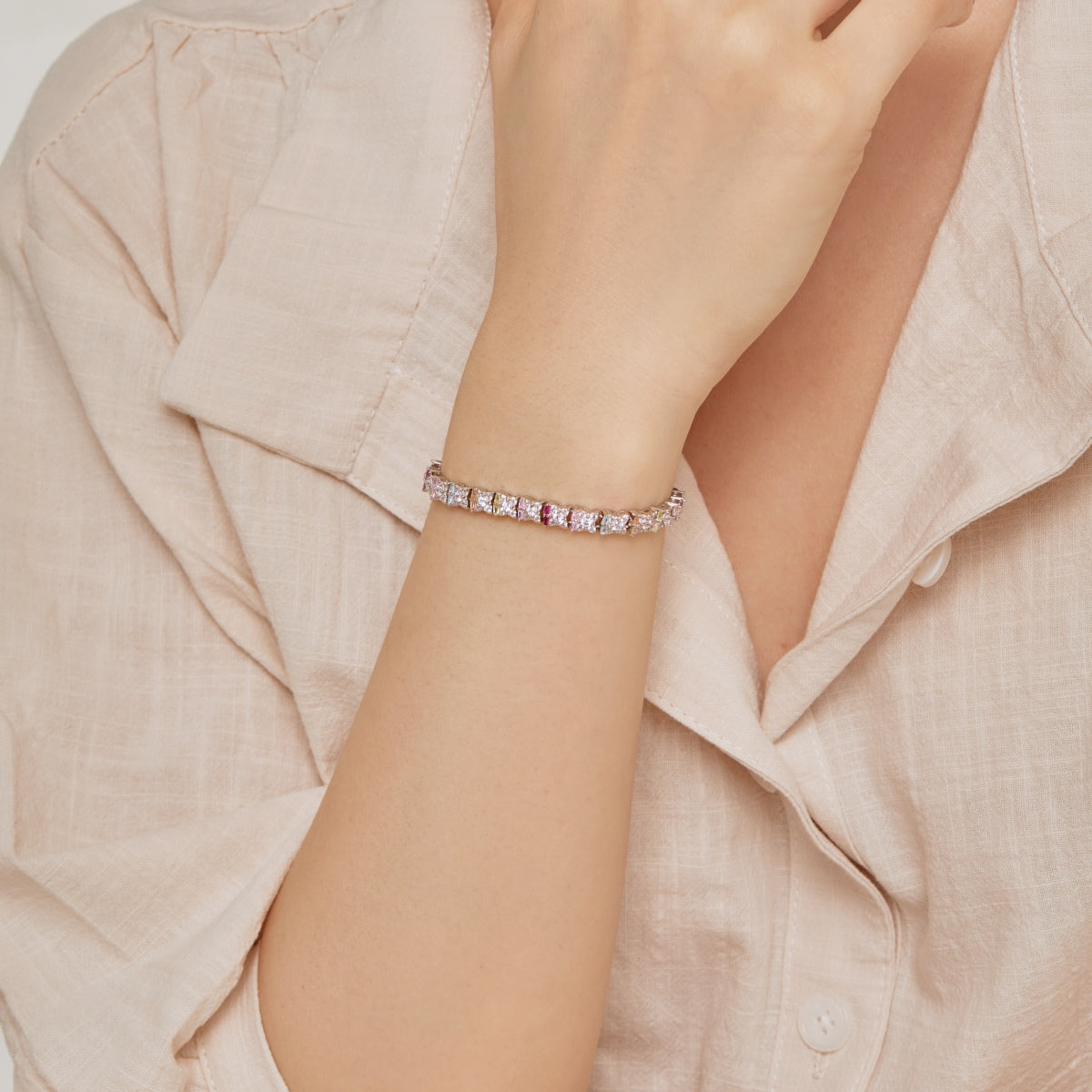 [CharmAmor]Unique Colorful Flower Shape Daily Bracelet
