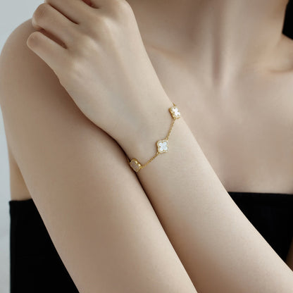 [CharmAmor]Four-Leaf Clover Exquisite Bracelet