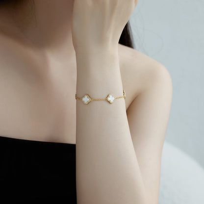 [CharmAmor]Four-Leaf Clover Exquisite Bracelet