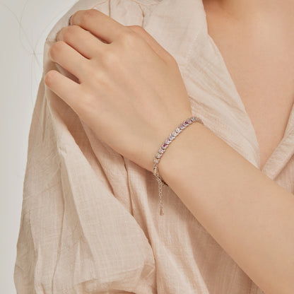 [CharmAmor]Delicate Colorful Multi Cut Daily Bracelet