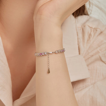 [CharmAmor]Delicate Colorful Multi Cut Daily Bracelet