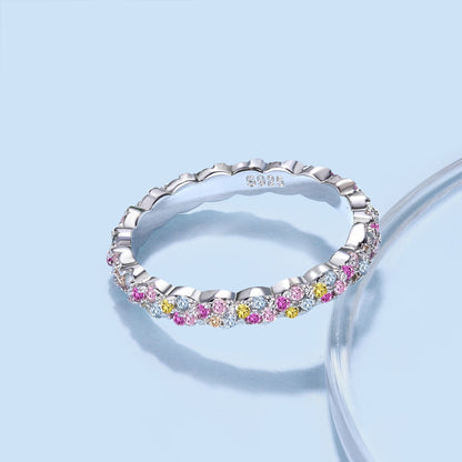 [CharmAmor]Dainty Ebullient Round Cut Daily Ring