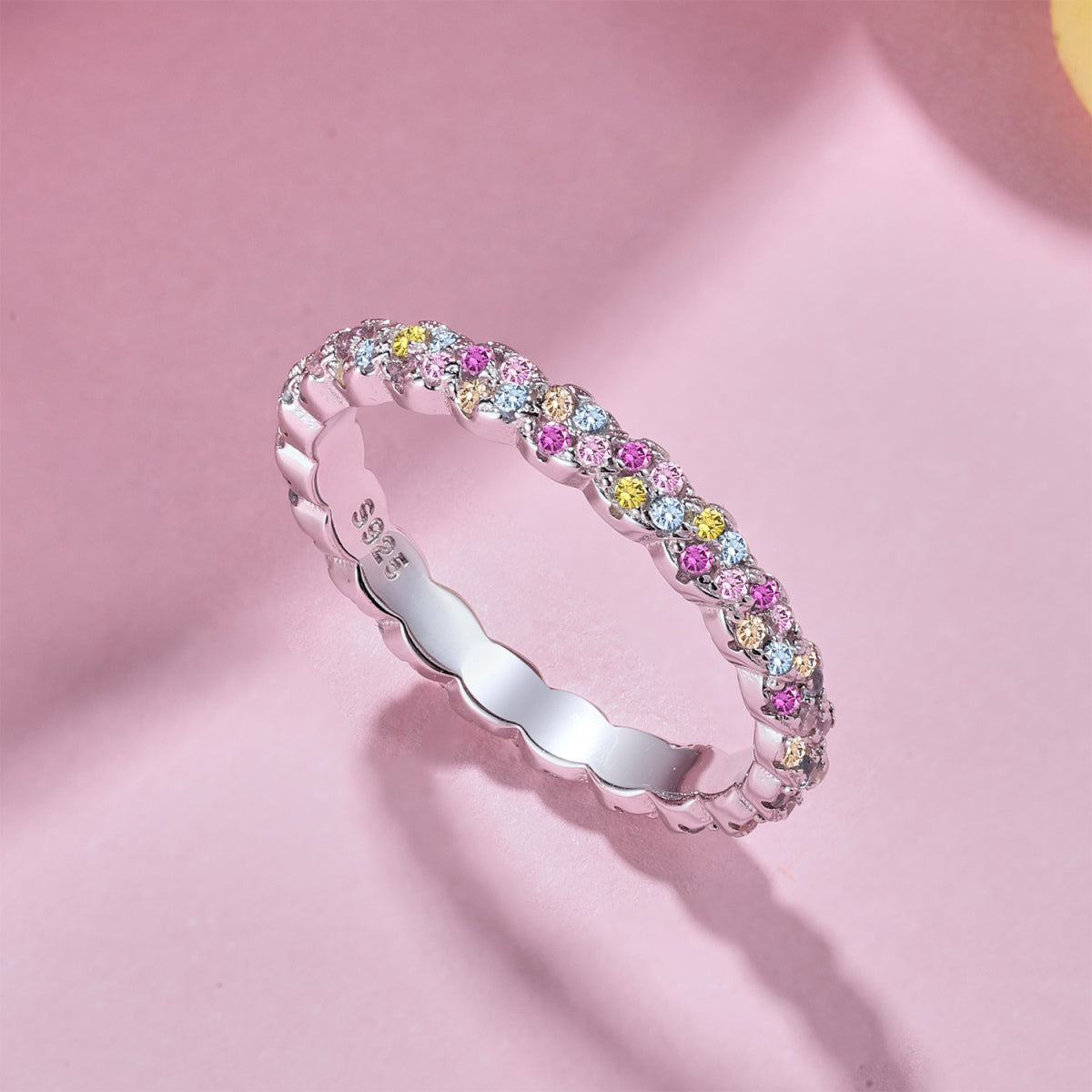 [CharmAmor]Dainty Ebullient Round Cut Daily Ring