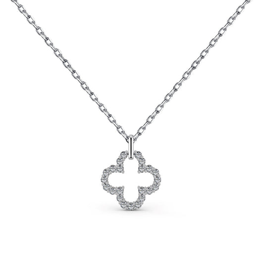 [CharmAmor]Four-Leaf Clover Hollow Design Exquisite Necklace