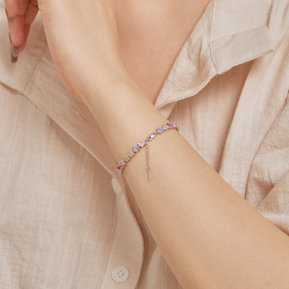 [CharmAmor]Ornate Colorful Flower Shape Party Bracelet