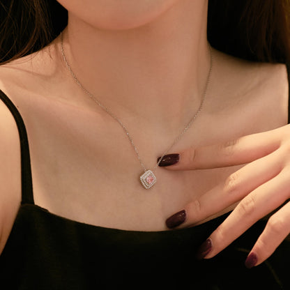 [CharmAmor]Sparkling Asscher Cut Necklace