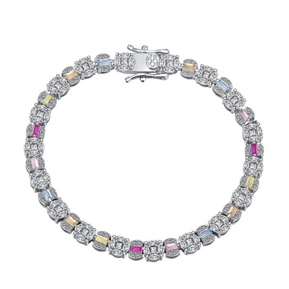 [CharmAmor]Dazzling Radiant Multi Cut Daily Bracelet