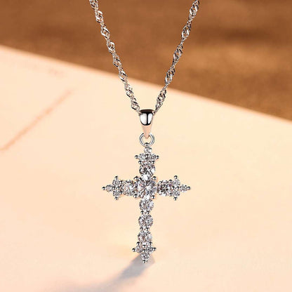 [CharmAmor]Delicate Cross Shape Necklace