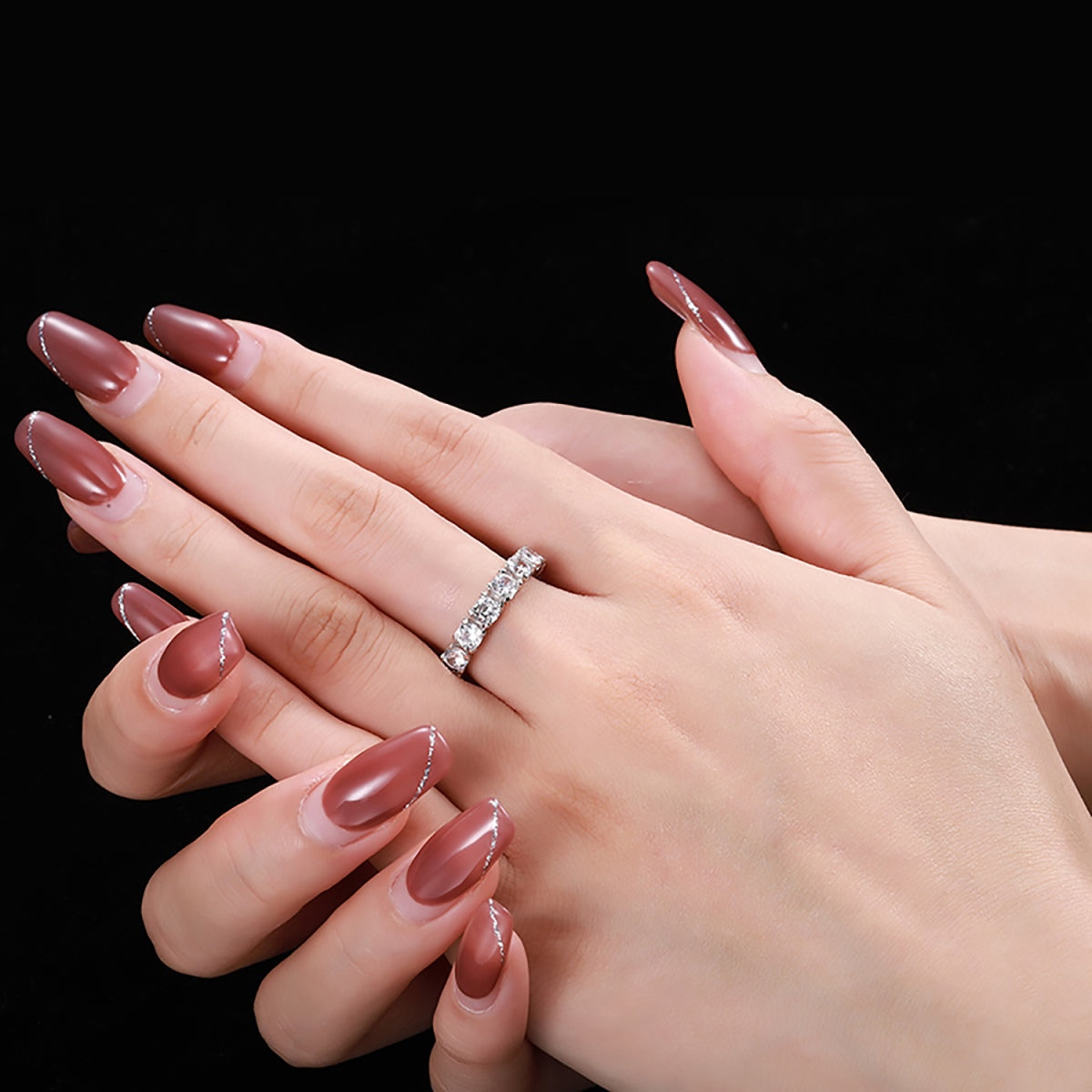 [CharmAmor]Eternity Round Cut Tennis Ring
