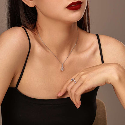 [CharmAmor]Delicate Water Drop Shape Fashion Necklace