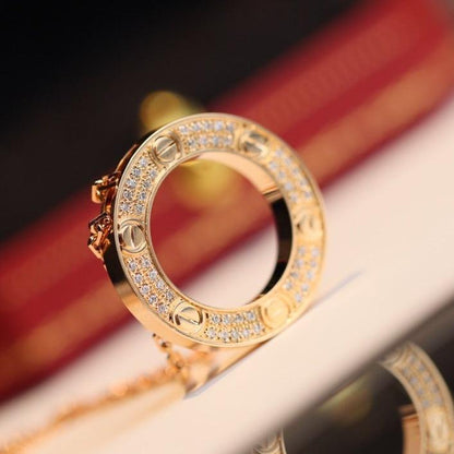 [CharmAmor]LOVE NECKLACE ADJUSTABLE ROSE GOLD