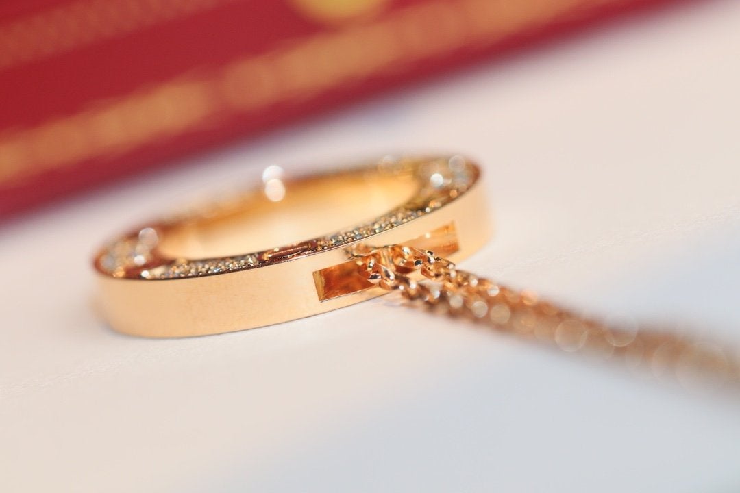 [CharmAmor]LOVE NECKLACE ADJUSTABLE ROSE GOLD