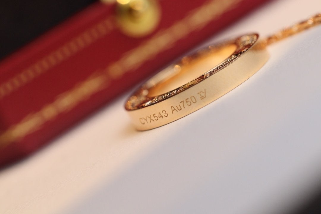 [CharmAmor]LOVE NECKLACE ADJUSTABLE ROSE GOLD