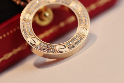 [CharmAmor]LOVE NECKLACE ADJUSTABLE ROSE GOLD