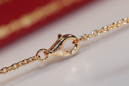 [CharmAmor]LOVE NECKLACE PINK GOLD AND SILVER