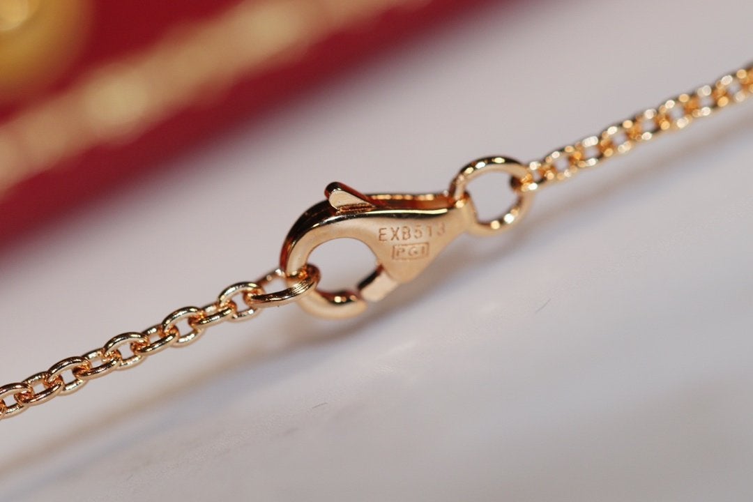 [CharmAmor]LOVE NECKLACE PINK GOLD AND SILVER