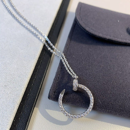 [CharmAmor]JUSTE NECKLACE SILVER DIAMONDS