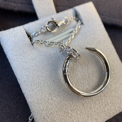 [CharmAmor]JUSTE NECKLACE SILVER DIAMONDS