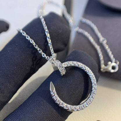 [CharmAmor]JUSTE NECKLACE SILVER DIAMONDS