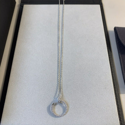 [CharmAmor]JUSTE NECKLACE SILVER DIAMONDS