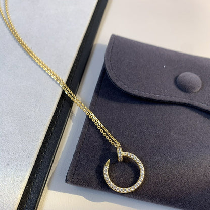 [CharmAmor]JUSTE NECKLACE GOLD DIAMONDS