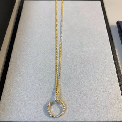 [CharmAmor]JUSTE NECKLACE GOLD DIAMONDS