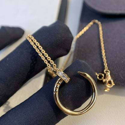 [CharmAmor]JUSTE NECKLACE PINK GOLD DIAMONDS