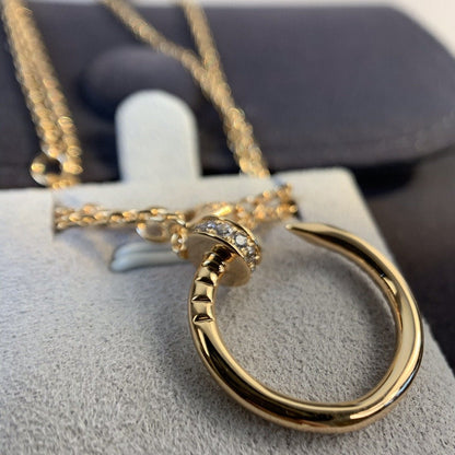 [CharmAmor]JUSTE NECKLACE PINK GOLD DIAMONDS
