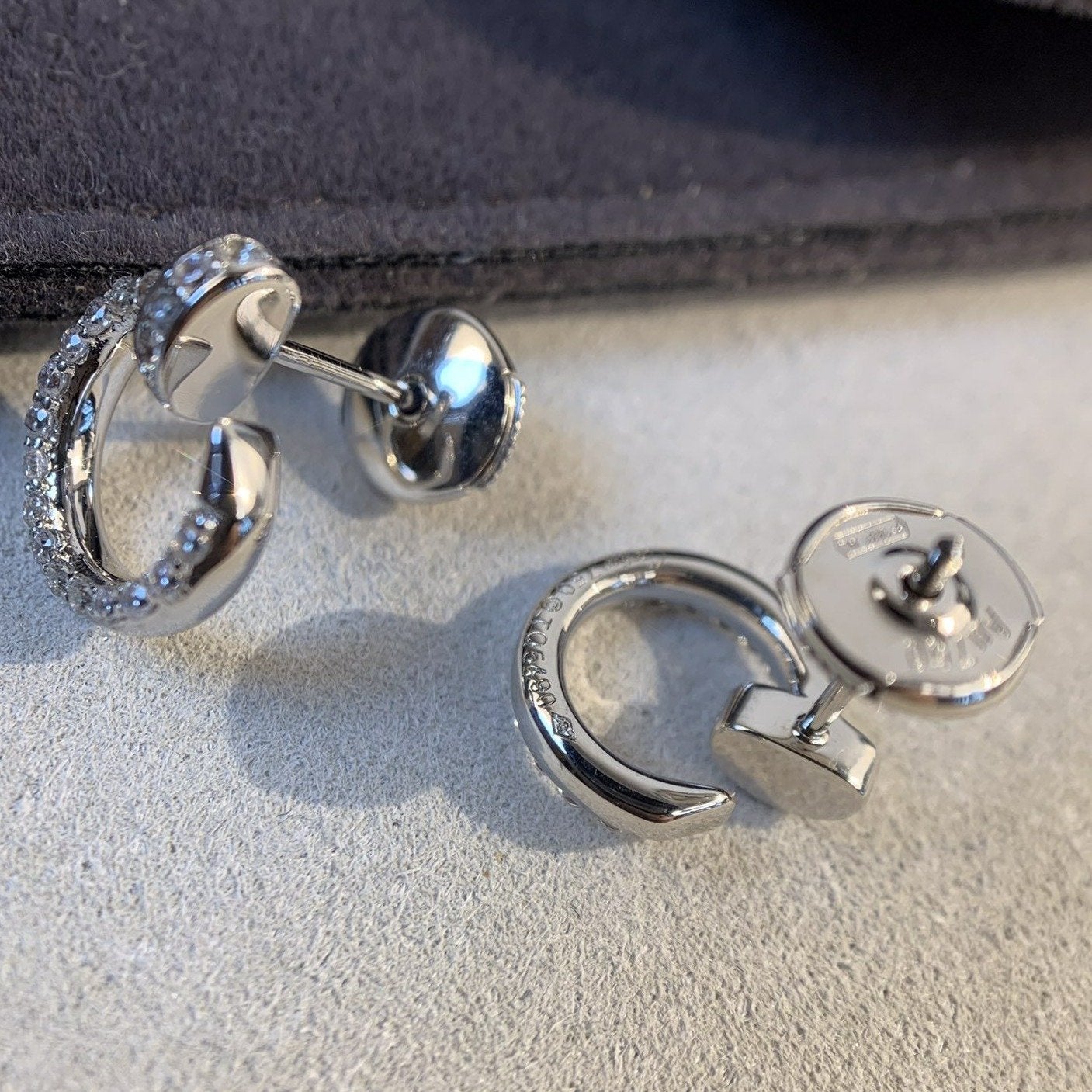 [CharmAmor]JUSTE EARRINGS SILVER DIAMONDS