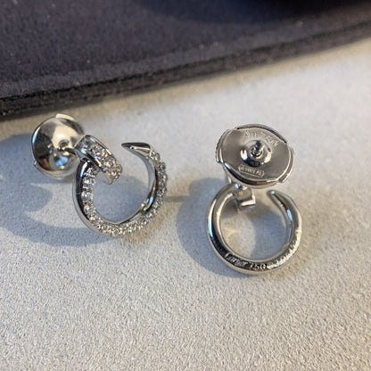 [CharmAmor]JUSTE EARRINGS SILVER DIAMONDS