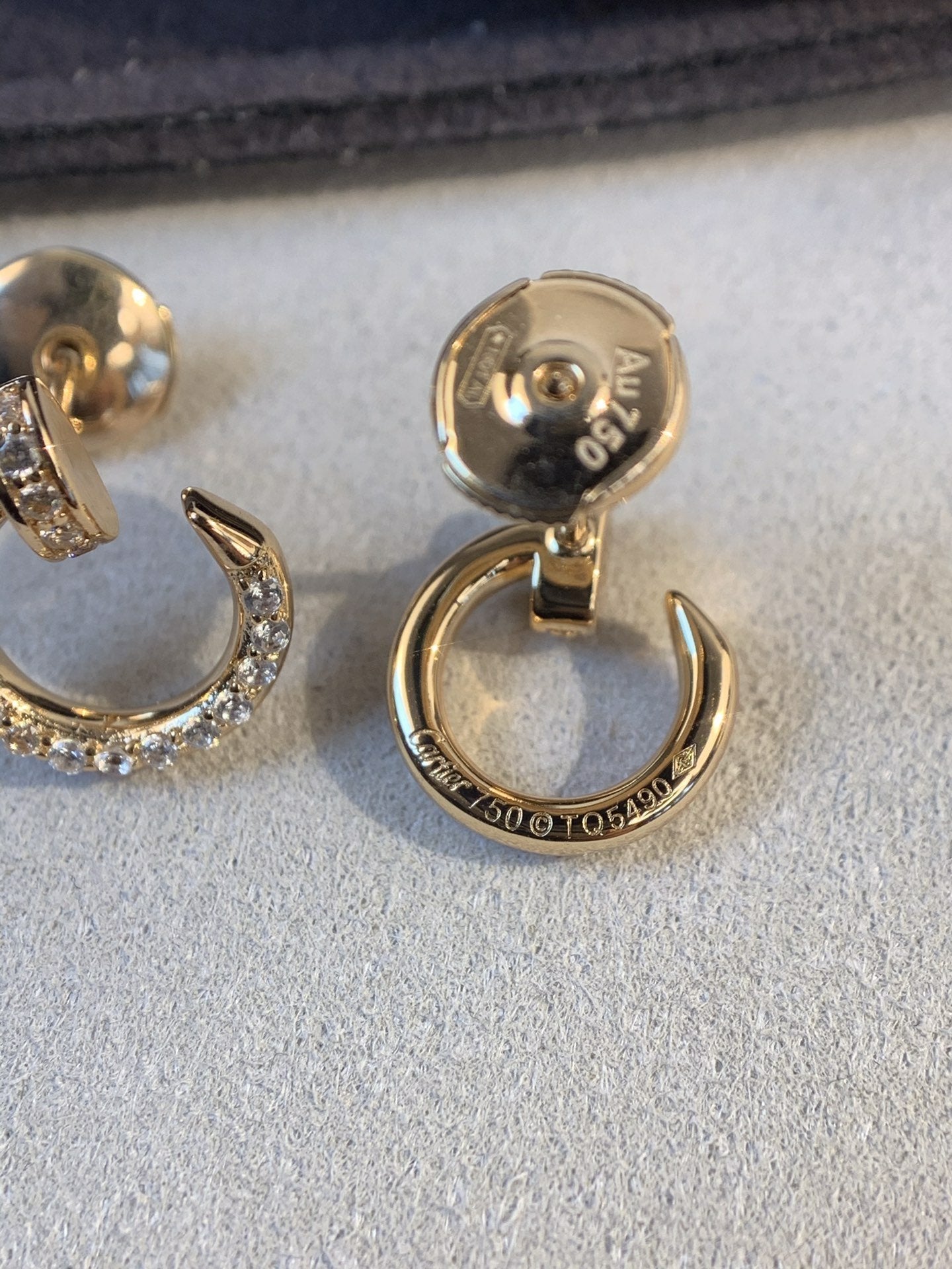 [CharmAmor]JUSTE EARRINGS GOLD DIAMONDS