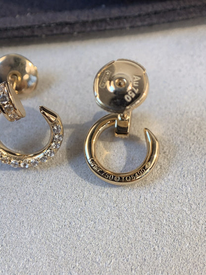[CharmAmor]JUSTE EARRINGS GOLD DIAMONDS