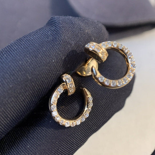 [CharmAmor]JUSTE EARRINGS GOLD DIAMONDS