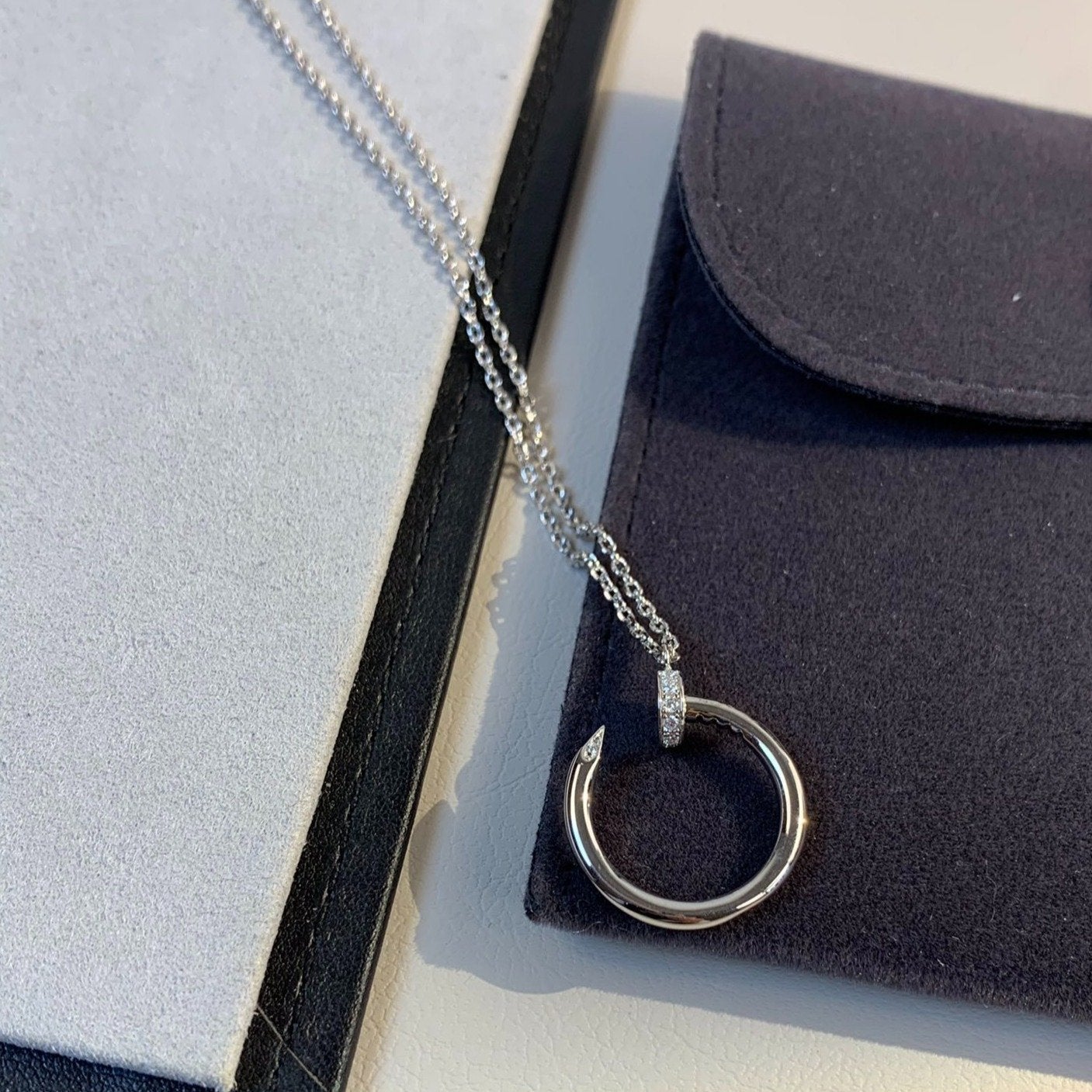 [CharmAmor]JUSTE NECKLACE SILVER
